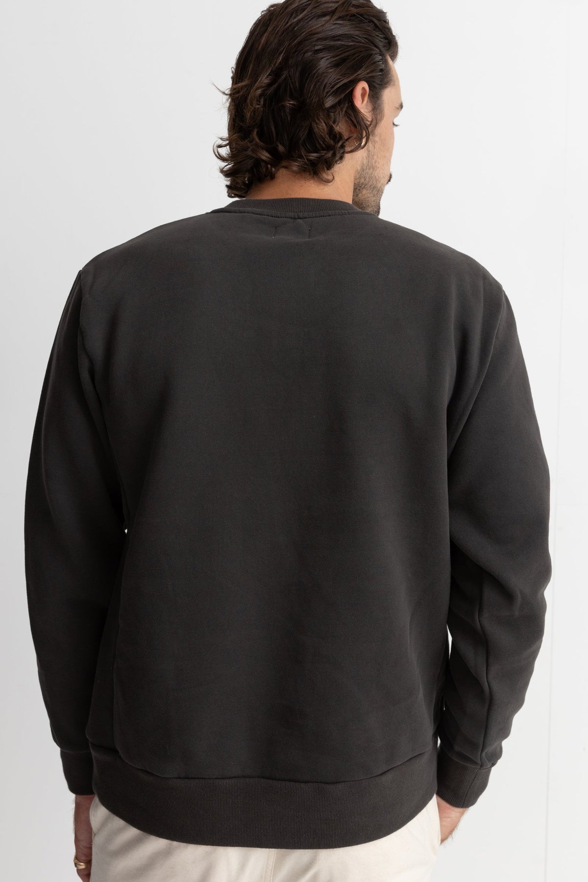 CLASSIC FLEECE CREW - RhythmCLA24M - FL02 - VINTAGE BLACK - L