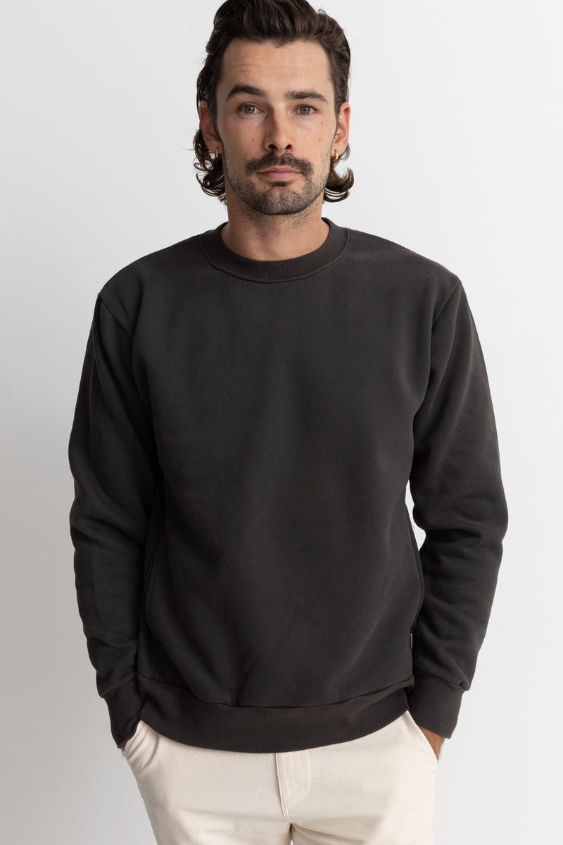 CLASSIC FLEECE CREW - RhythmCLA24M - FL02 - VINTAGE BLACK - L