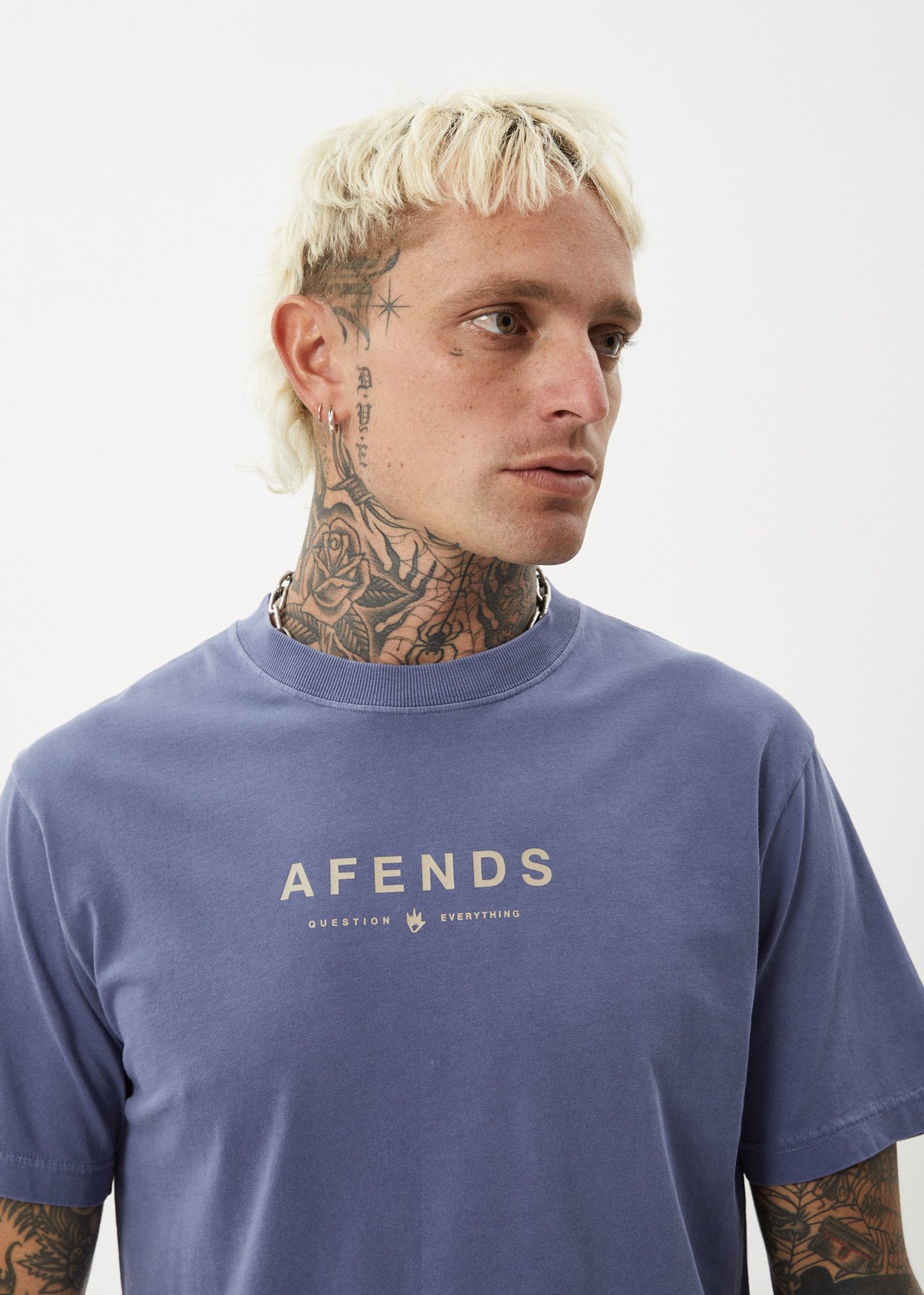Thrown Out - Recycled Retro Fit Tee - AfendsM240003 - Washed Marlin - L
