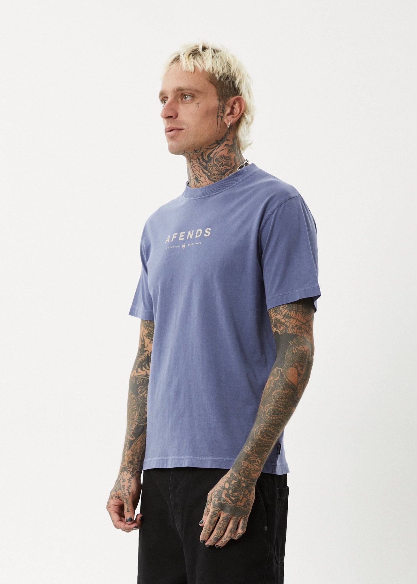 Thrown Out - Recycled Retro Fit Tee - AfendsM240003 - Washed Marlin - L