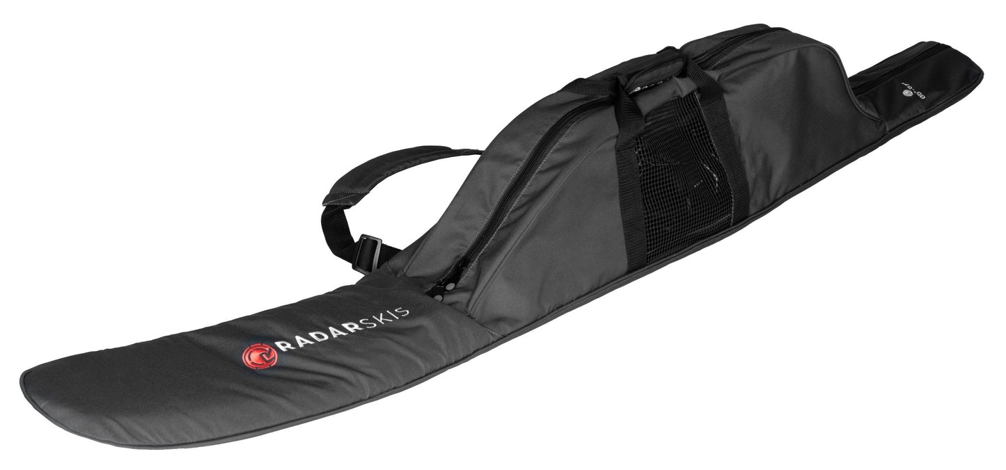 2023 Radar Half Padded Slalom Case -Radar235162-Charcoal / Coral-63to65