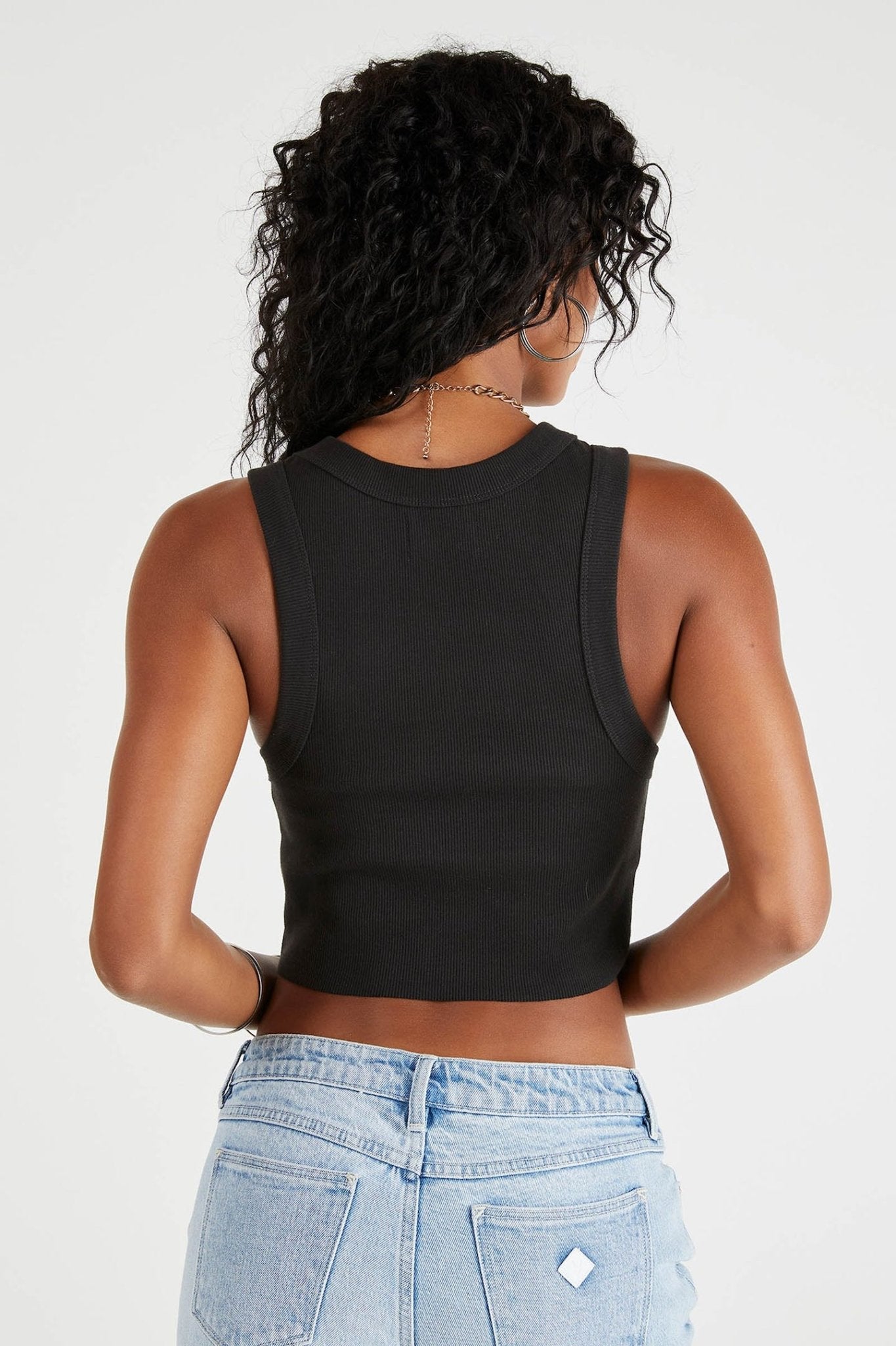 A HEATHER SINGLET -Abrand72259-100-BLACK-XL