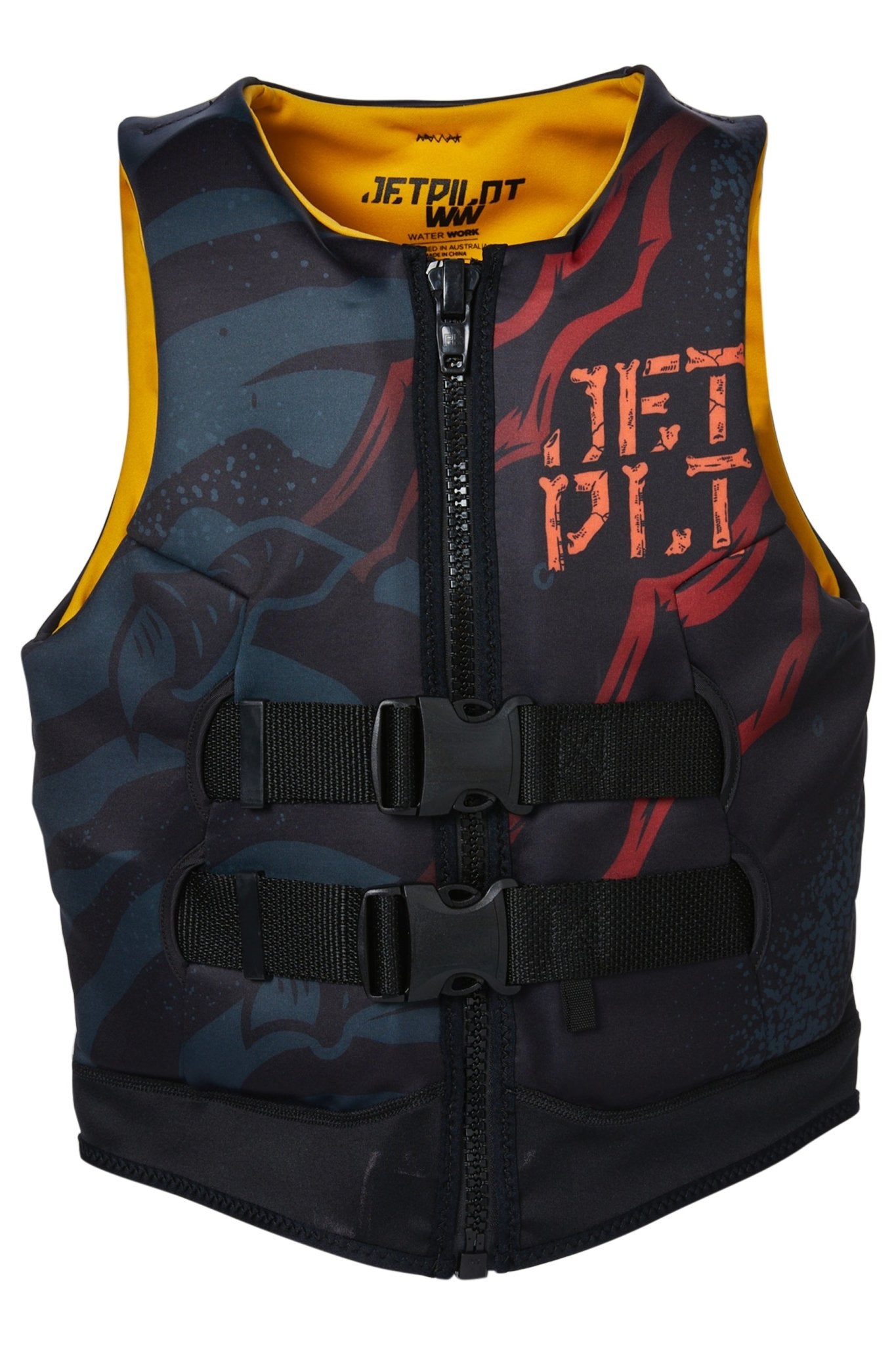 BOYS REX YOUTH CAUSE NEO VEST -Jet PilotJA22211B-Black-3to4