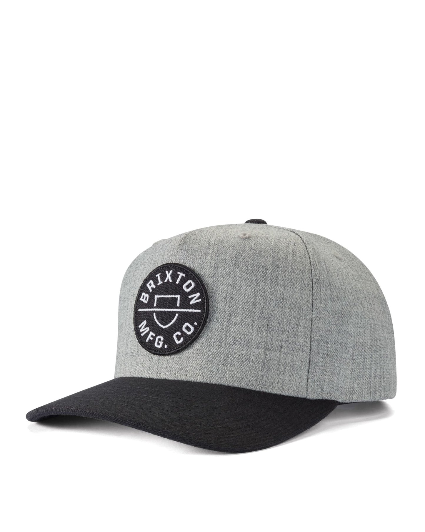 CREST C MP SNAPBACK -Brixton11001-HEATHER GREY/BLACK-O/S