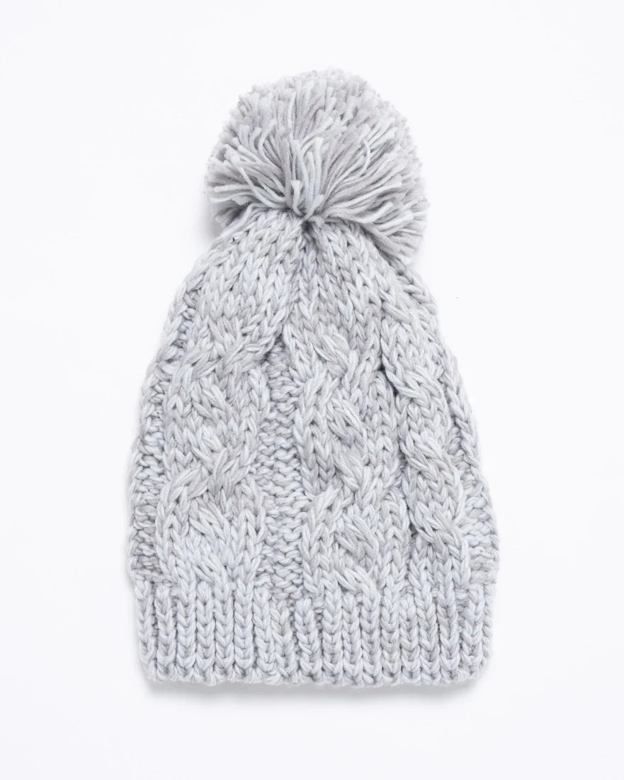 MERMAID BEANIE -RustyHBL0261-LIGHT GREY MARLE-OSFM