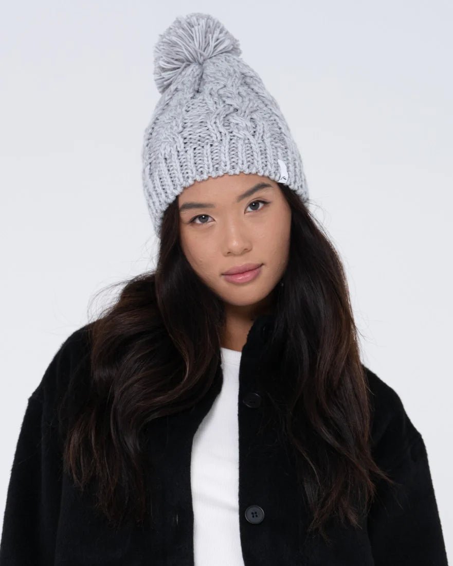 MERMAID BEANIE -RustyHBL0261-LIGHT GREY MARLE-OSFM