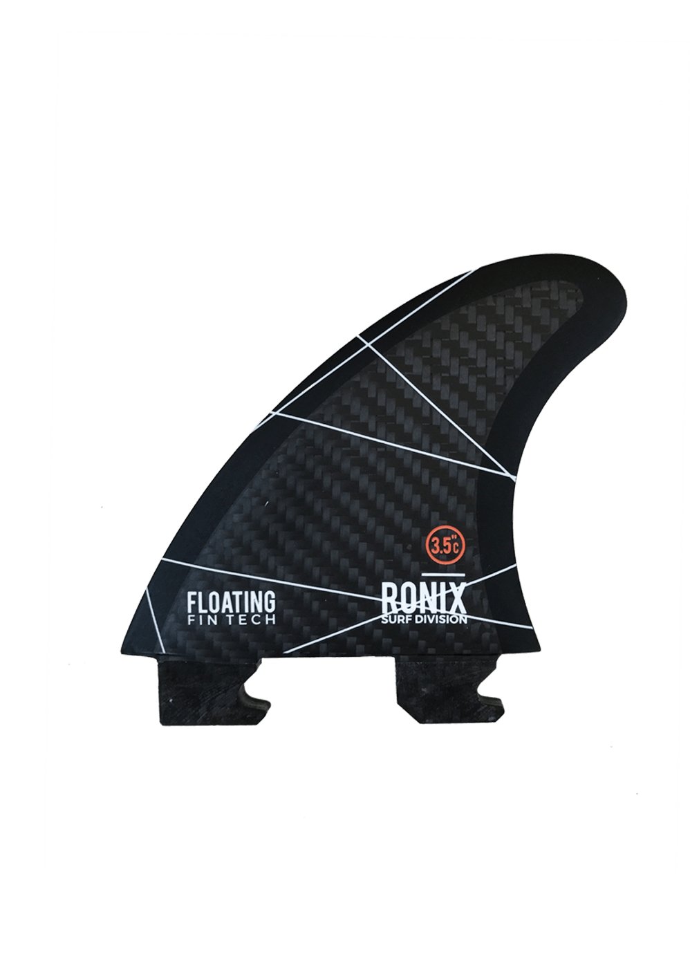 RONIX BLUEPRINT FLOATING SURF FIN-S 2.0 Right -RonixSQ9102-Black-3.50