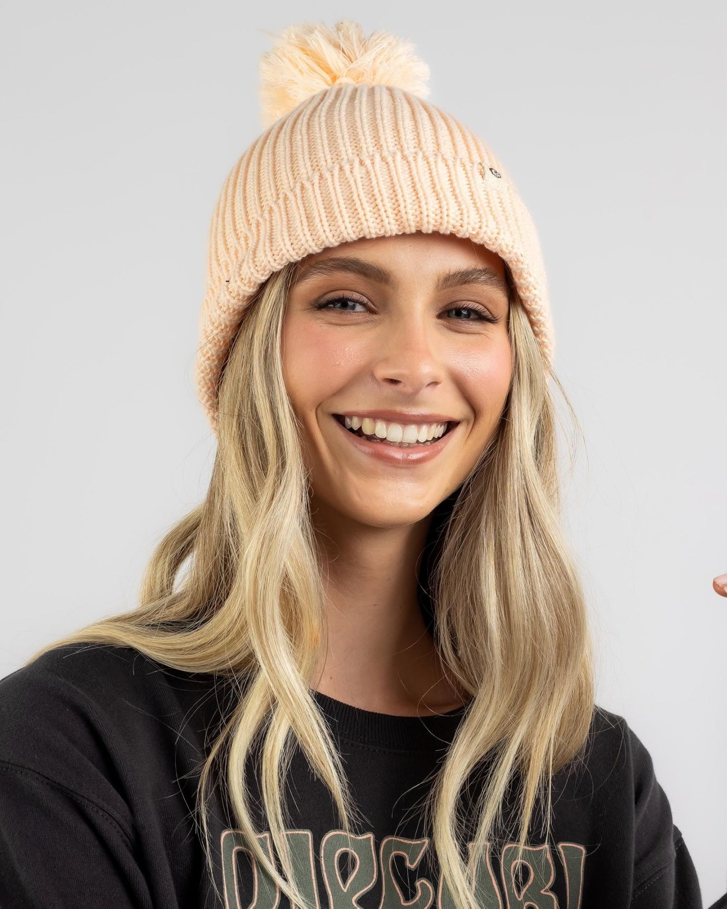 SOL SEEKER POM POM BEANIE -Rip Curl00MWHE-OFF WHITE-1SZ