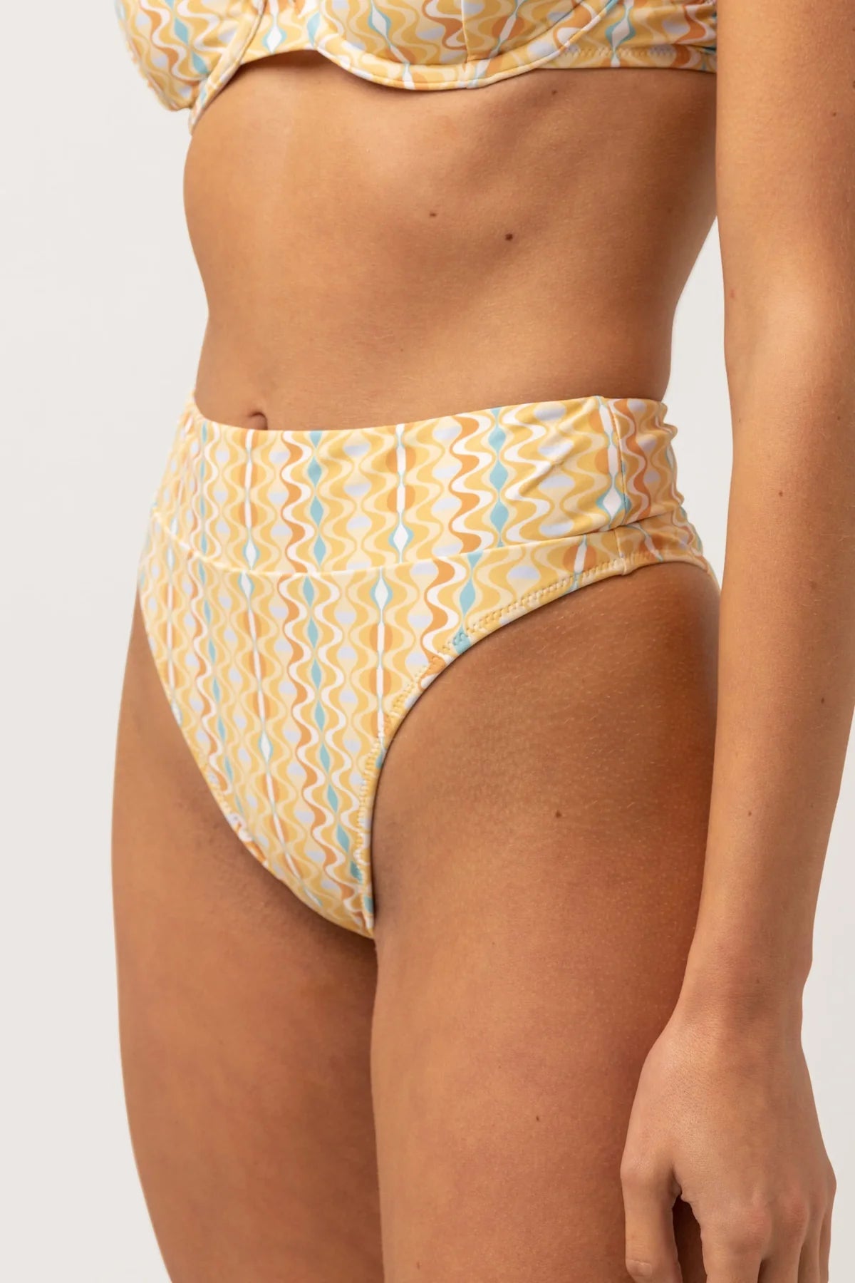 SUNRAY HI HIP BANDED PANT -Rhythm0123SW-BB31-GOL-GOLD-8