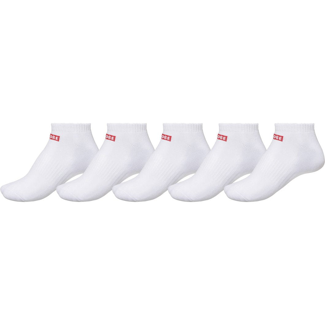 Womens Ankle Sock 5 Pack 6-10 -GlobeGB11718002-6-10-WHT