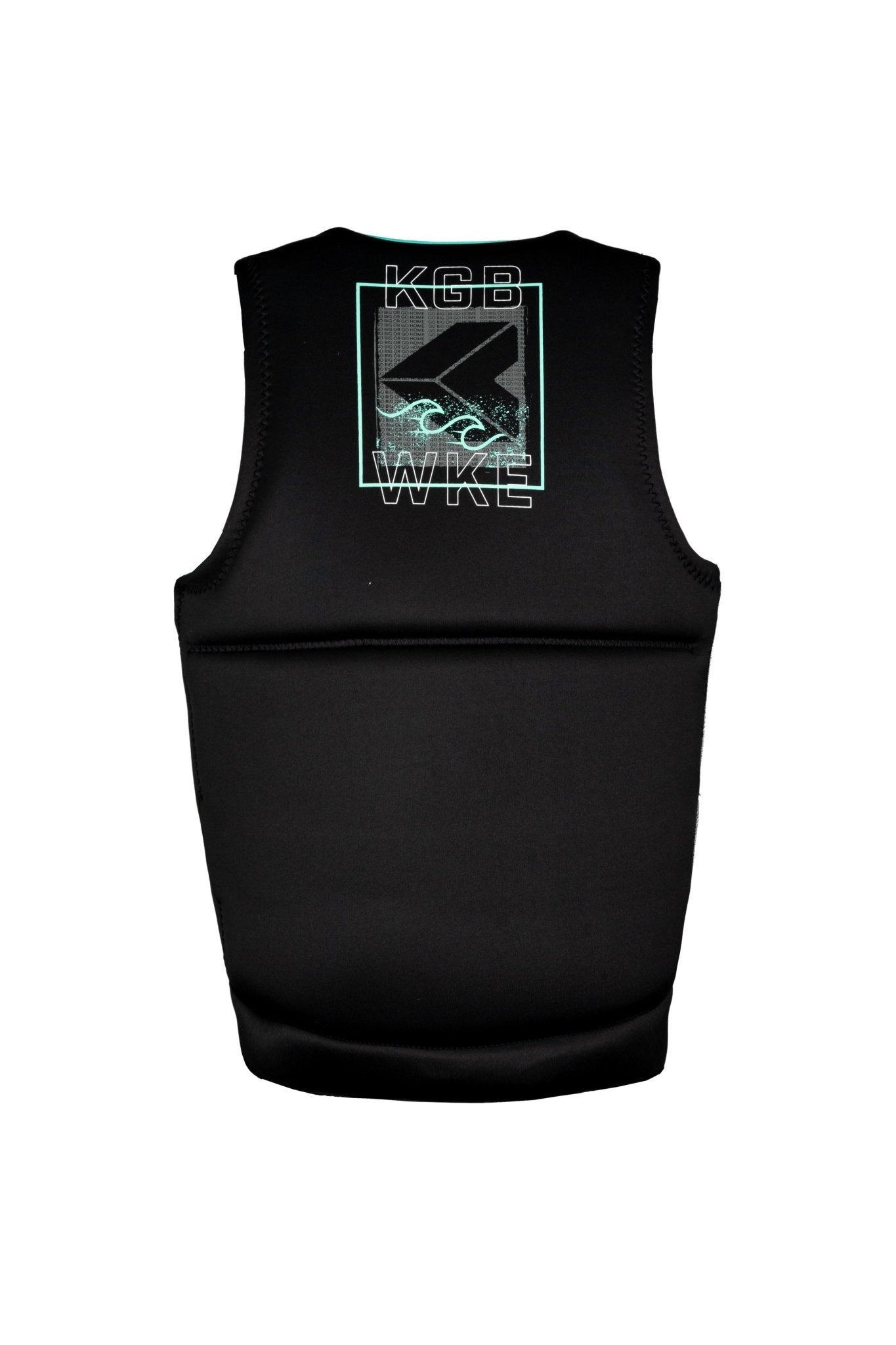 2025 KGB Teen Tempo Vest - KGB250600 - Black / Silver / Teal - 8T