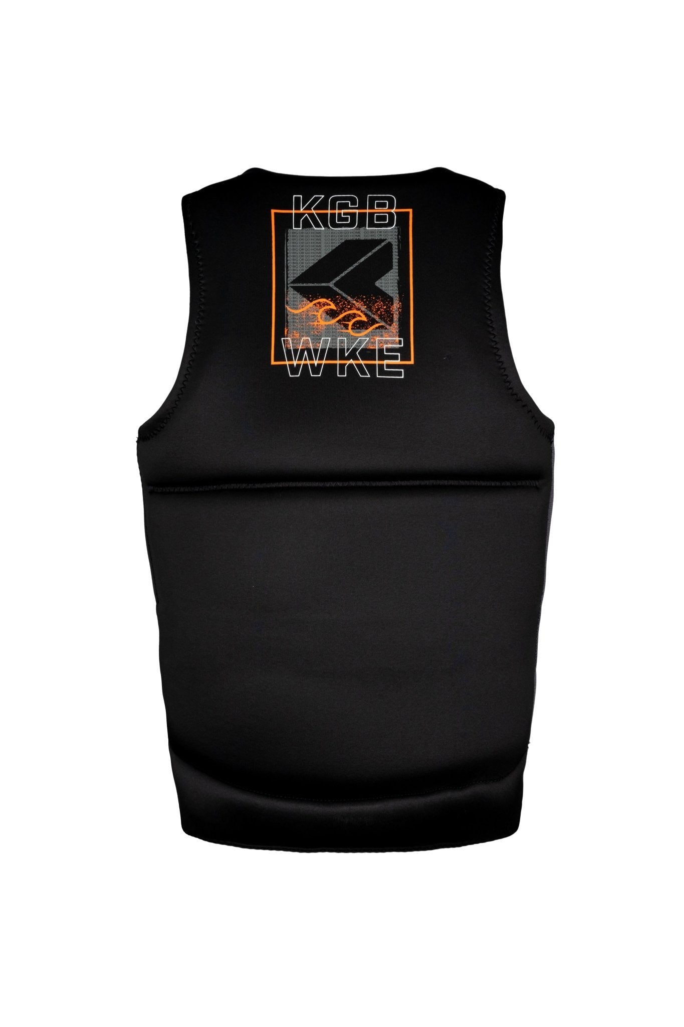 2025 KGB Teen Tempo Vest - KGB250600 - Black / Charcoal / Orange - 8T