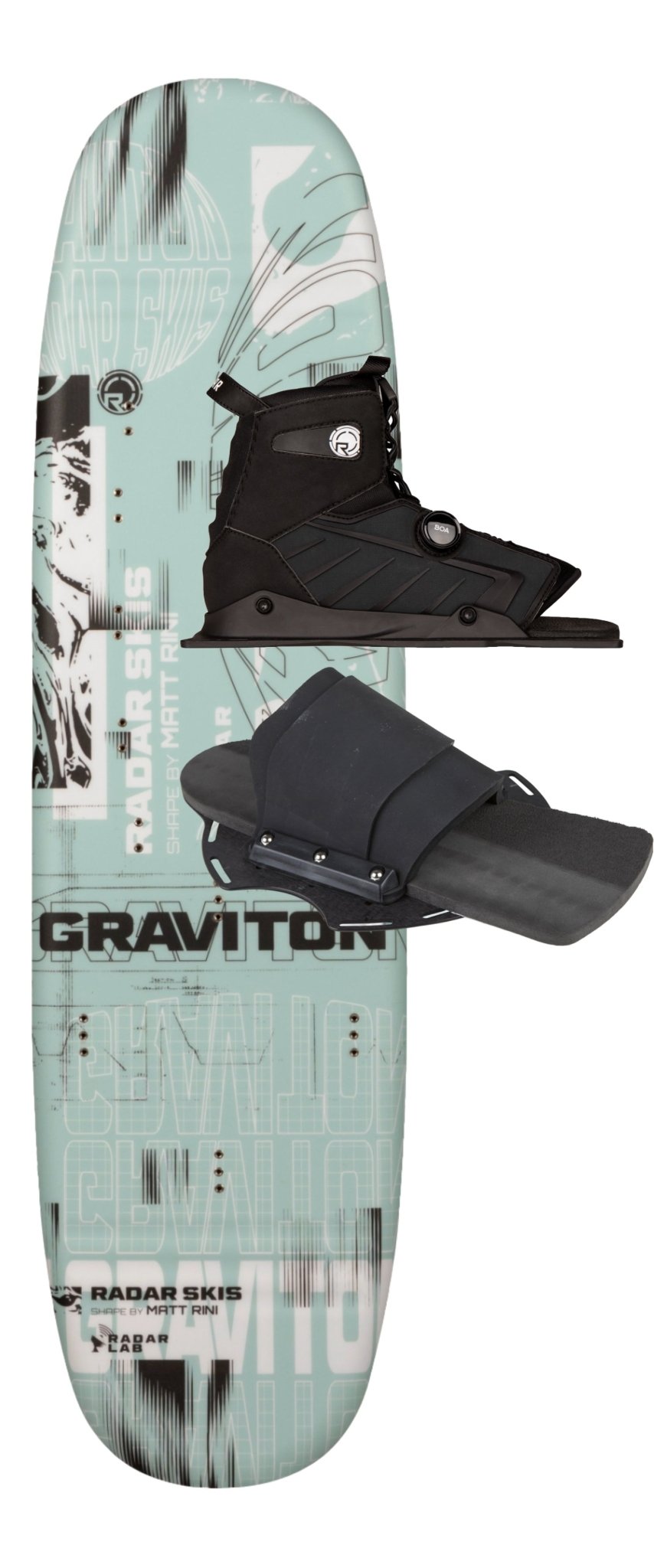 2025 Radar Graviton Trick Ski - Radar250160 - 41 - Vector Boa Graviton RTP - US 5 to 8