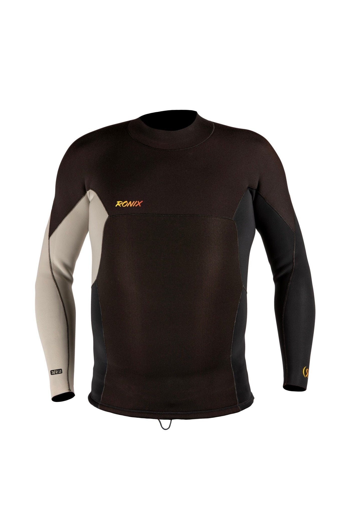 2025 Ronix Dominator Long Sleeve Neo Top - Ronix258510 - Black / Sand - Small