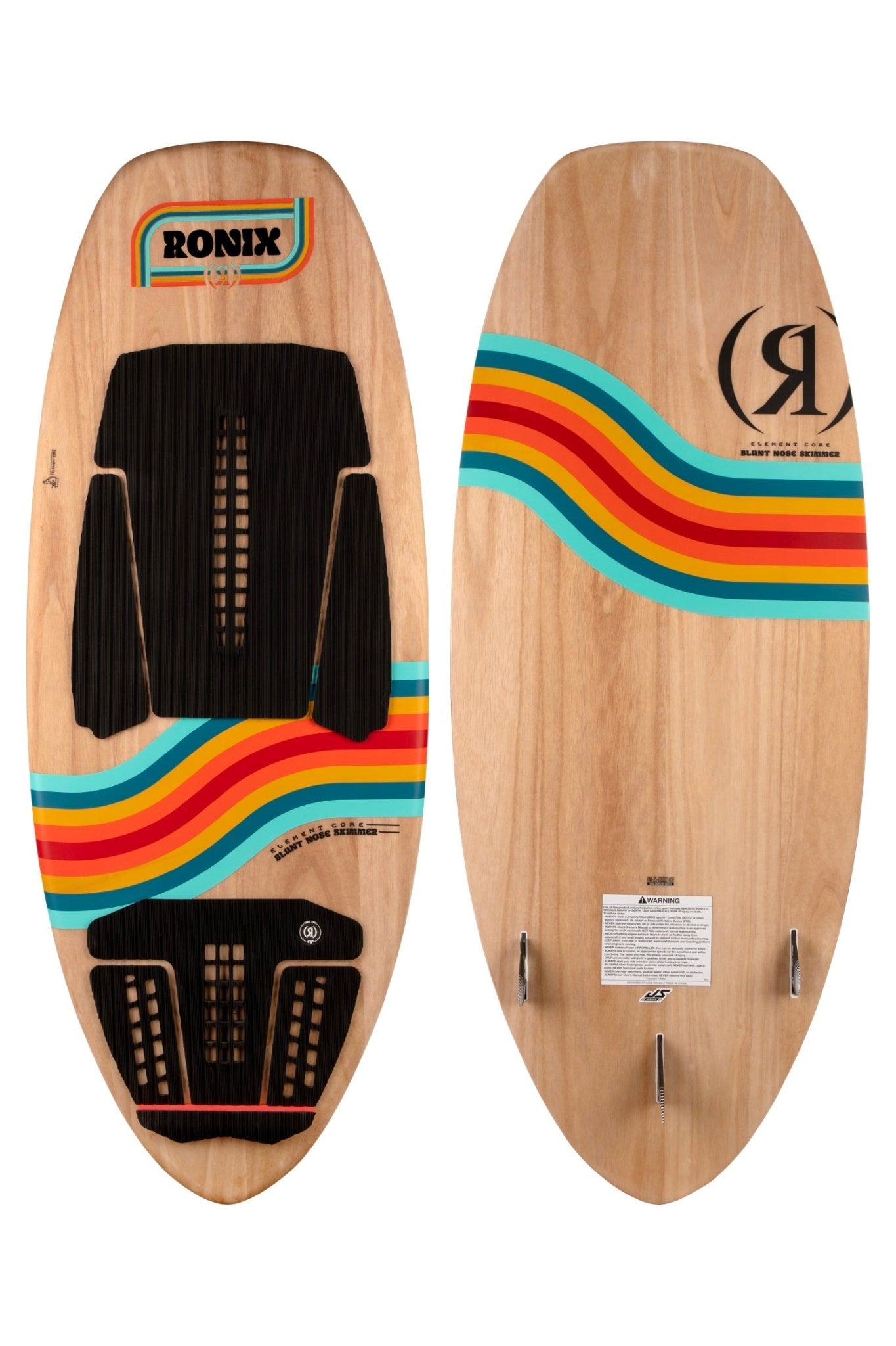 2025 Ronix Element Core Blunt Nose Skimmer - Ronix252320 - Paulownia / Summer Road - 4 6