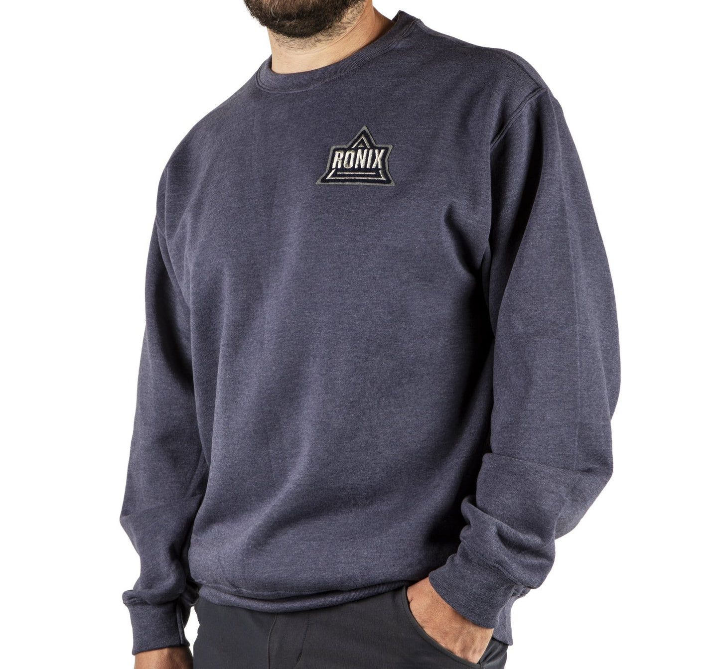 2025 Ronix Game Changer Crew Neck - Ronix248010 - Heather Navy - Small