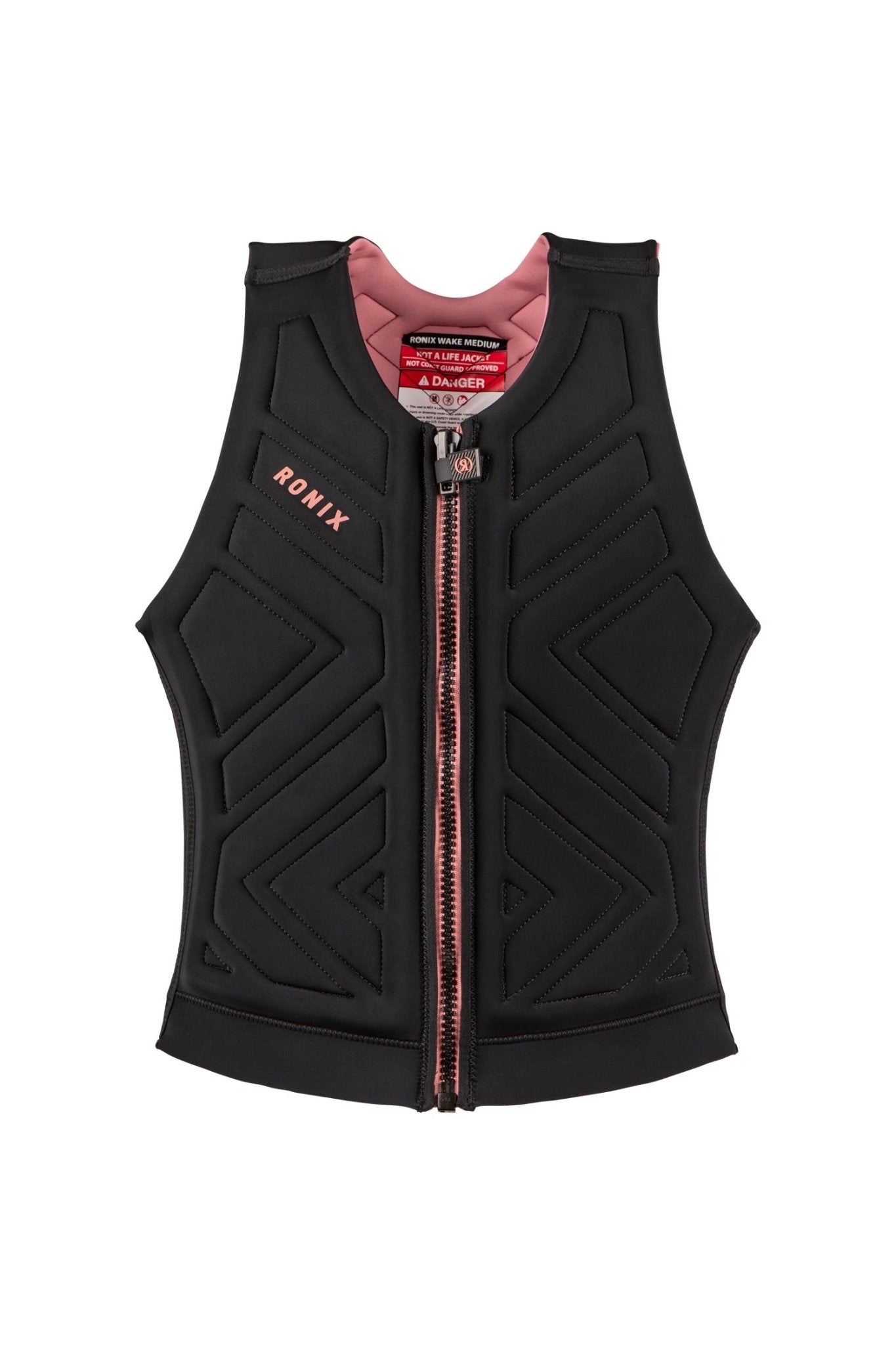 2025 Ronix Moon Stone Impact Vest (non approved) - Ronix254270 - Black / Rose Gold - XS