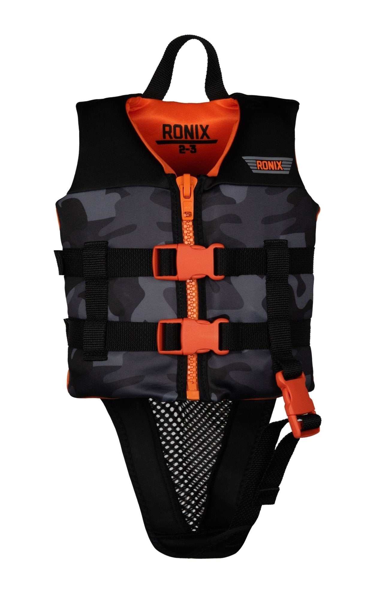 2025 Ronix Neptune Boys L50S - Ronix244020 - Black Camo / Neon Orange - 2to3