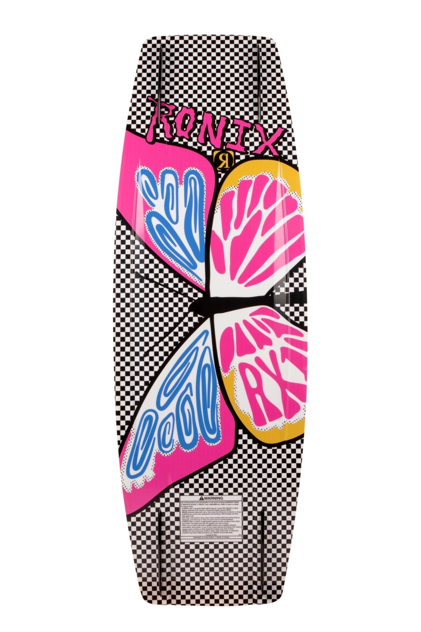 2025 RX1 Checkered Butterfly Wakeboard - Skin Ski + Surf252130G - 129 - No Boots - K298