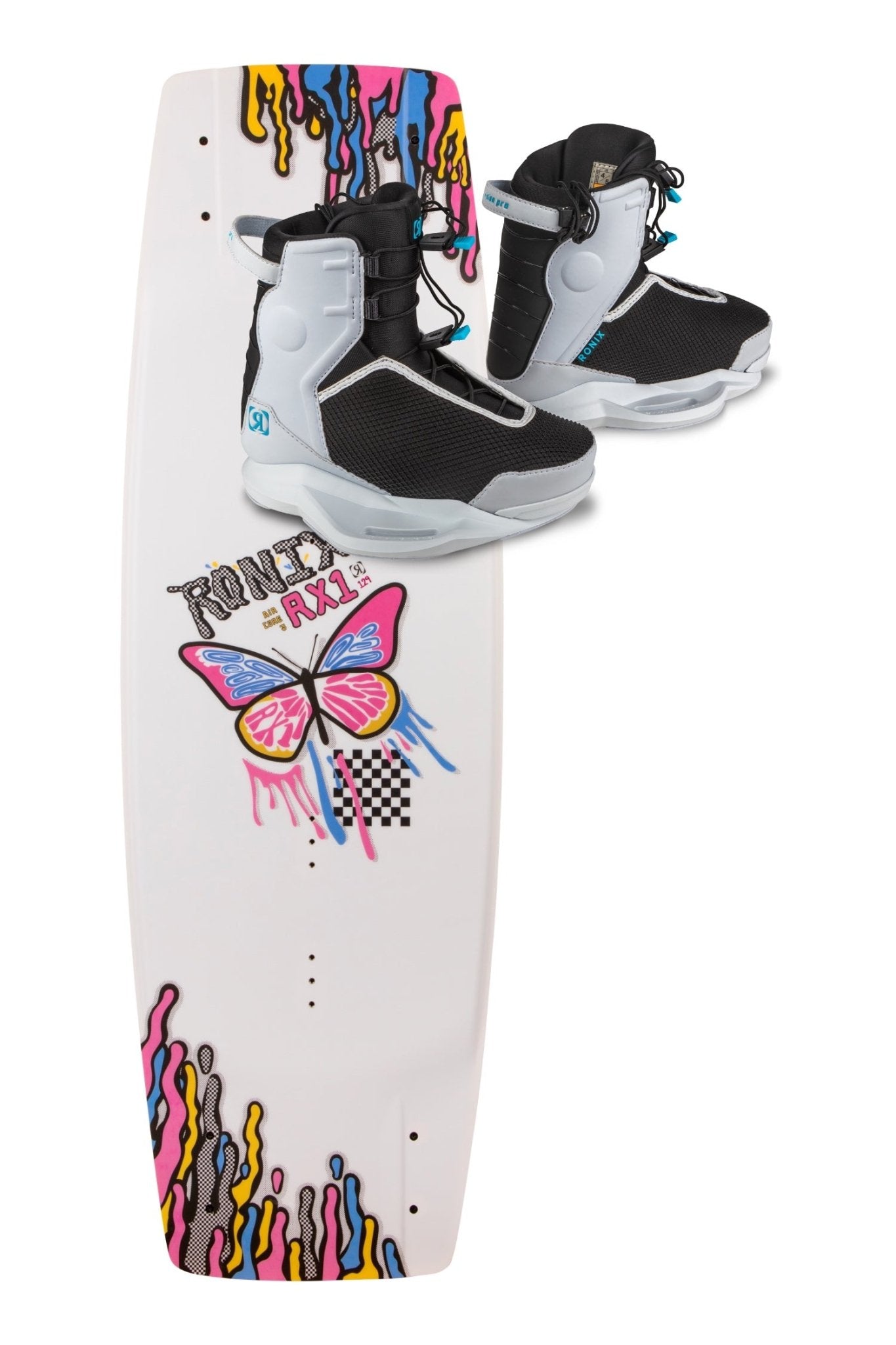 2025 RX1 Checkered Butterfly Wakeboard - Skin Ski + Surf252130G - 129 - Vision Pro - US 4 to 5