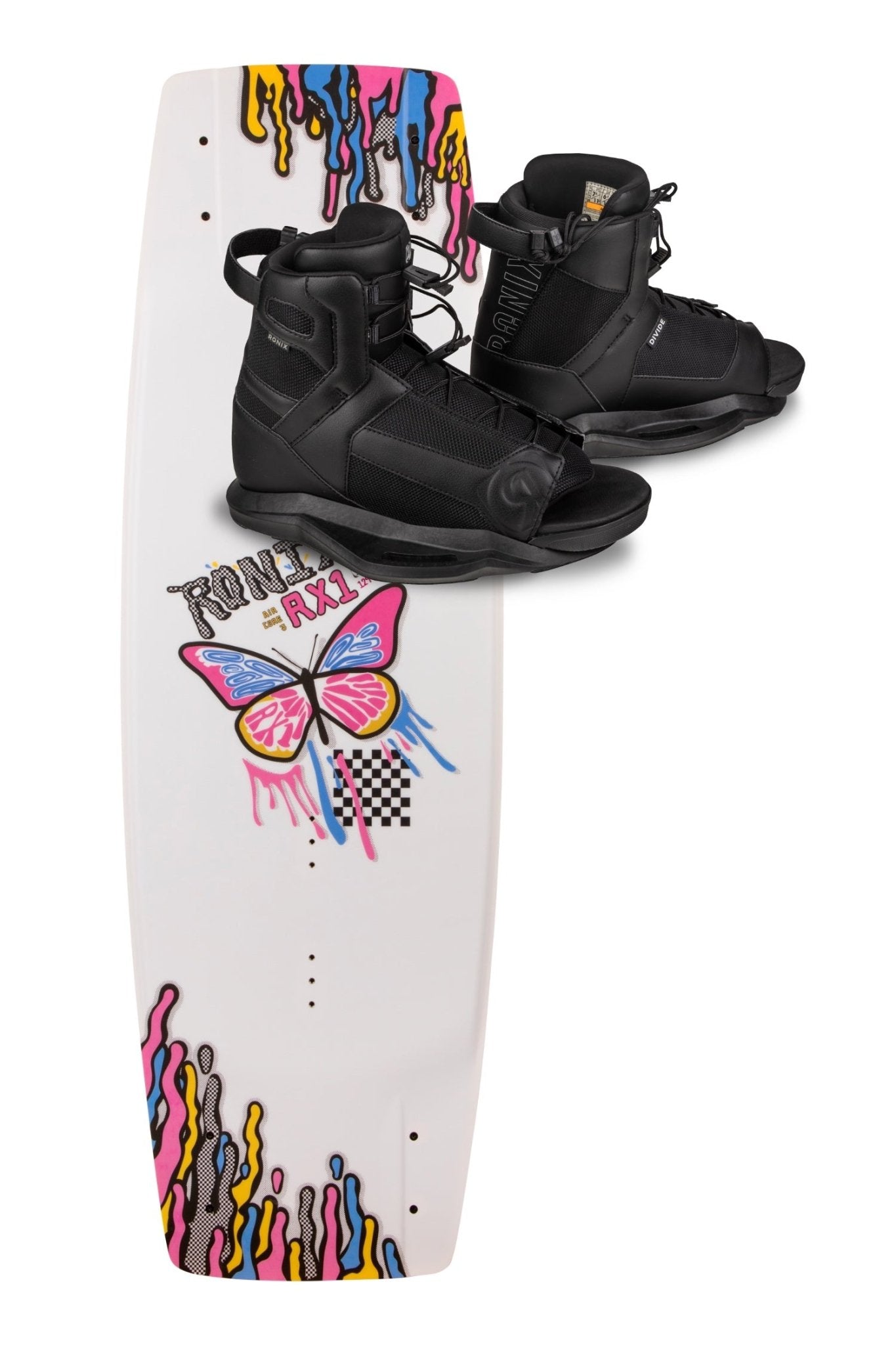 2025 RX1 Checkered Butterfly Wakeboard - Skin Ski + Surf252130G - 129 - Divide - K 2 to 6