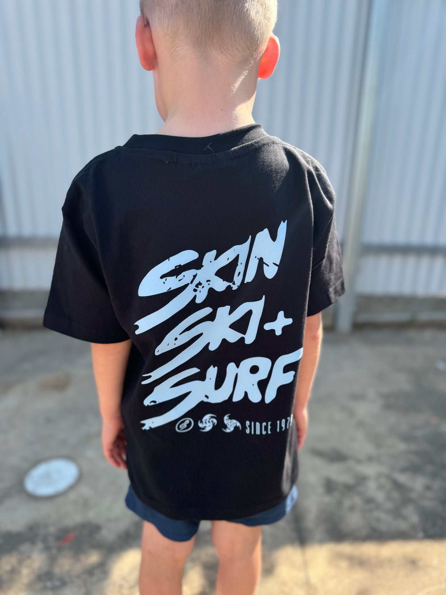 Skin Ski + Surf Kids Corp Tee