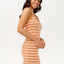 BOBBI STRIPE MIDI DRESS - Rip Curl021WDR - PEACH - 2XS