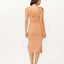 BOBBI STRIPE MIDI DRESS - Rip Curl021WDR - PEACH - 2XS