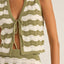 CARMEN STRIPE KNIT VEST - Rhythm1024W - FT02 - SAGE - 6