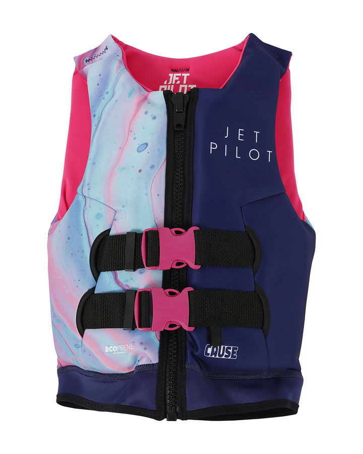 CAUSE GIRLS F/E YOUTH ECO VEST - Jet PilotJA24211G - Fairy Floss - 3 to 4