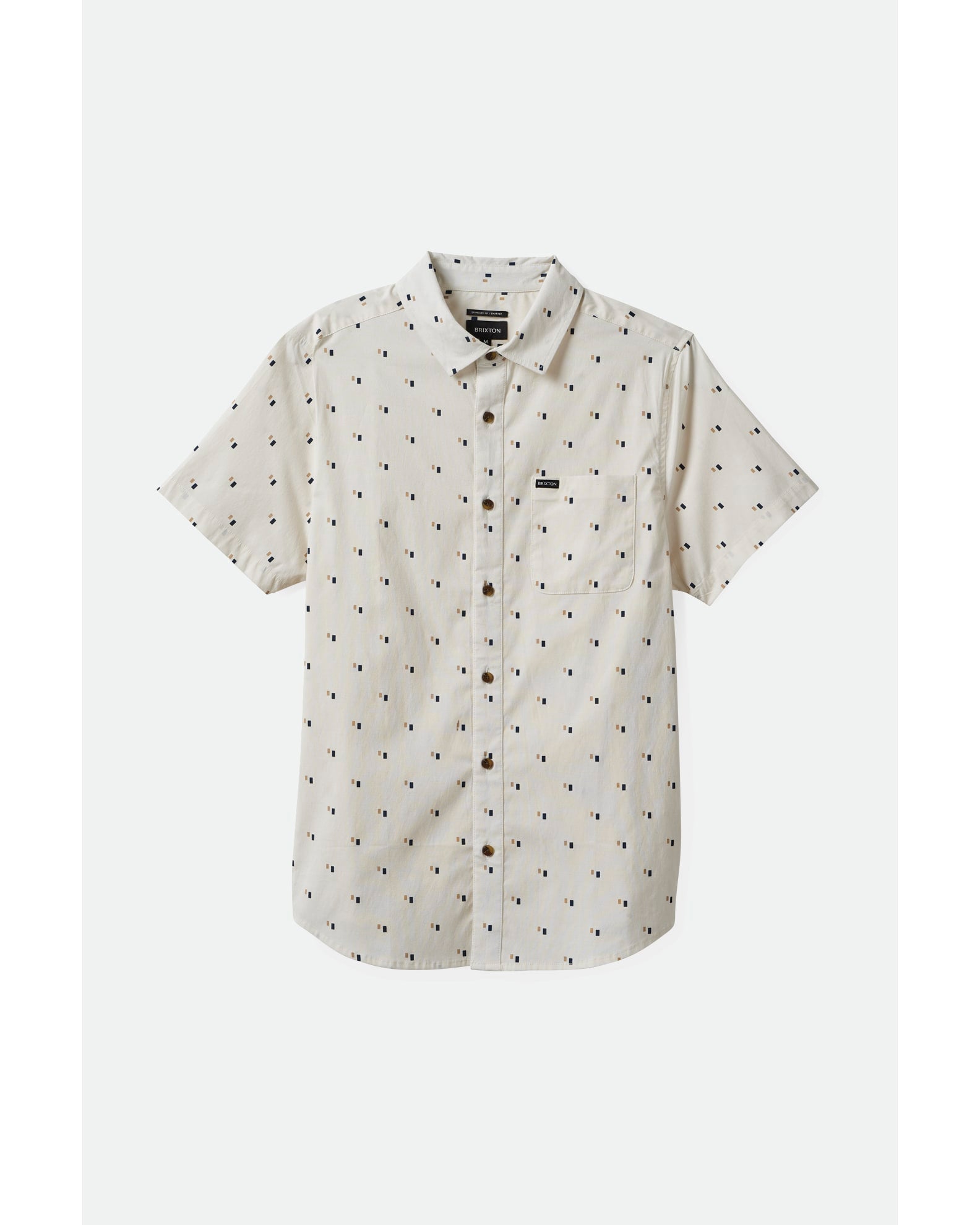 CHARTER PRINT S/S WVN - Brixton1218 - OFF WHITE/TIPPING SQUARE - M