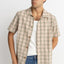 CHECK SS SHIRT - Rhythm0724M - WT02 - SAND - S