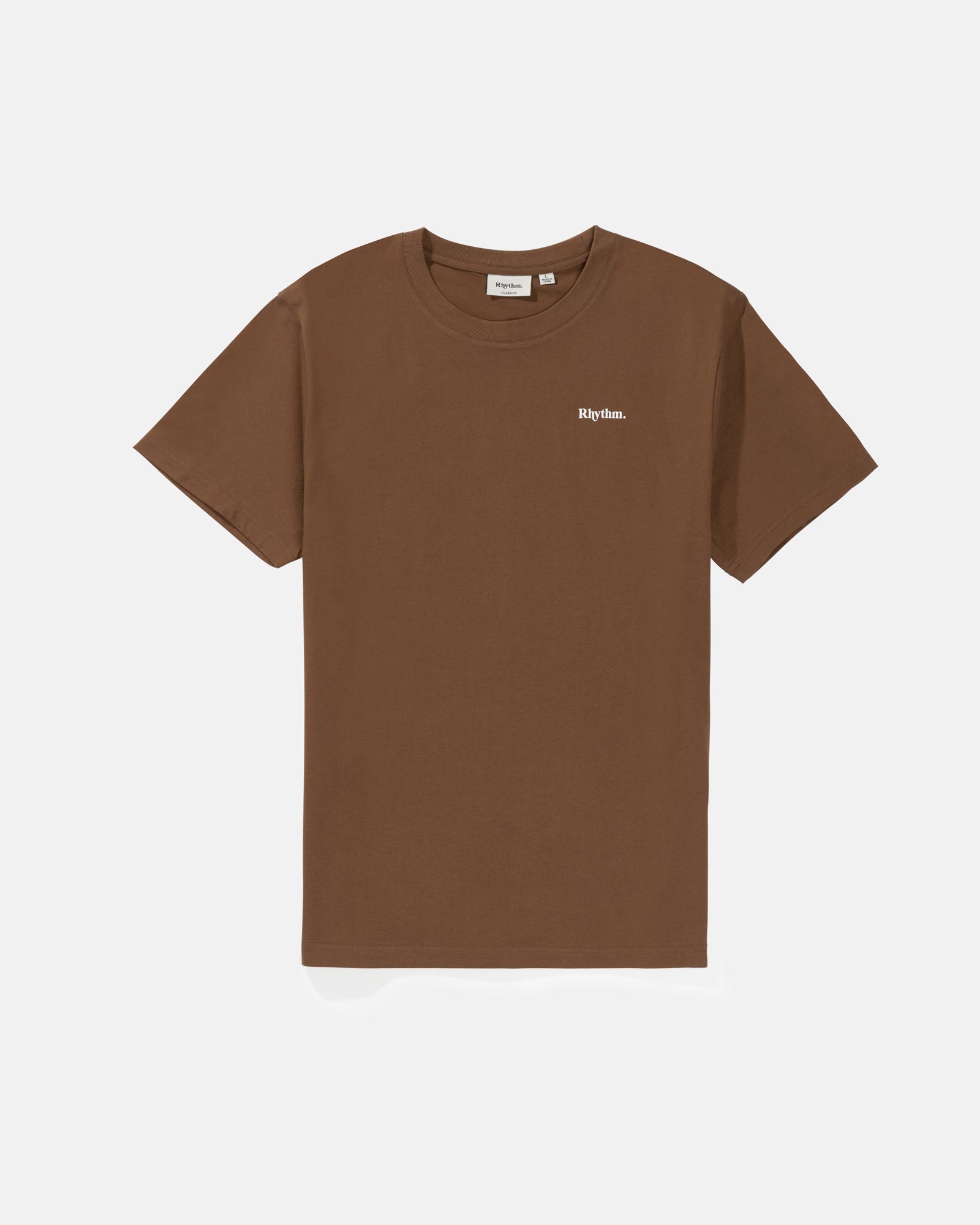 CLASSIC BRAND TEE - RhythmCL21M - PT09 - CHOCOLATE - XL