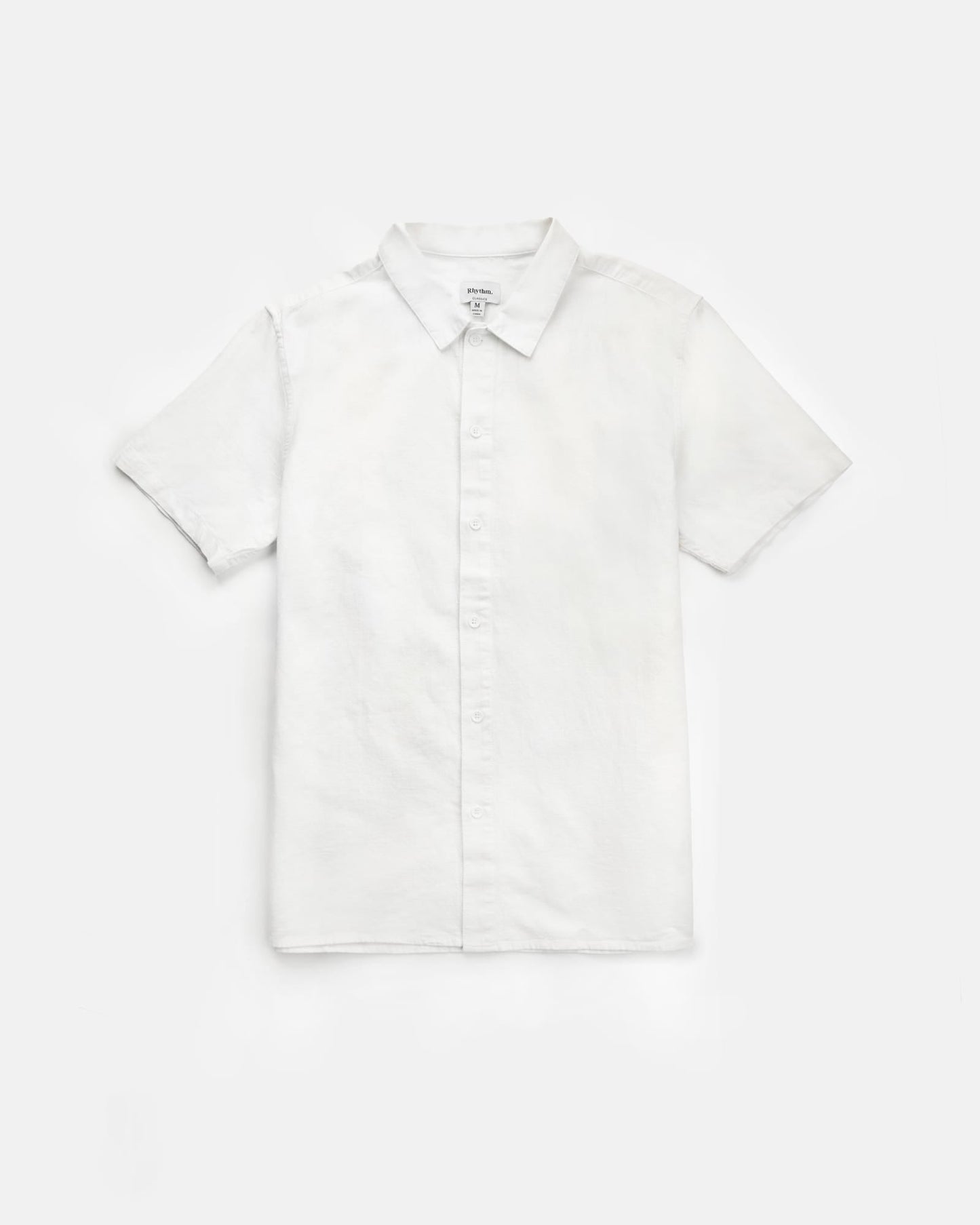 CLASSIC LINEN SS SHIRT - RhythmCL21M - WT05 - VINTAGE WHITE - XL