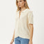 Claudia - Knit Shirt - AfendsW244107 - White / Sand - XS