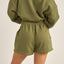 COLLEGE FLEECE SHORT - Rhythm0125W - FL03 - OLIVE - 6