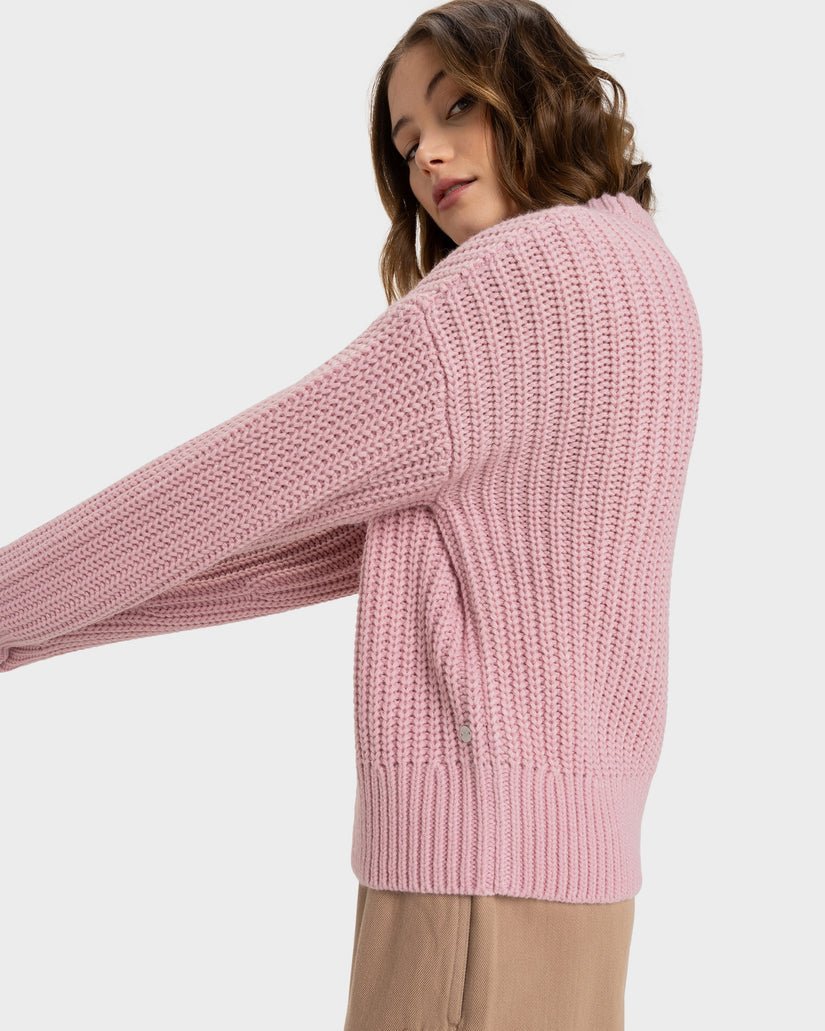 COMING HOME SWEATER - RoxyERJSW03649 - Bleached Mauve - S