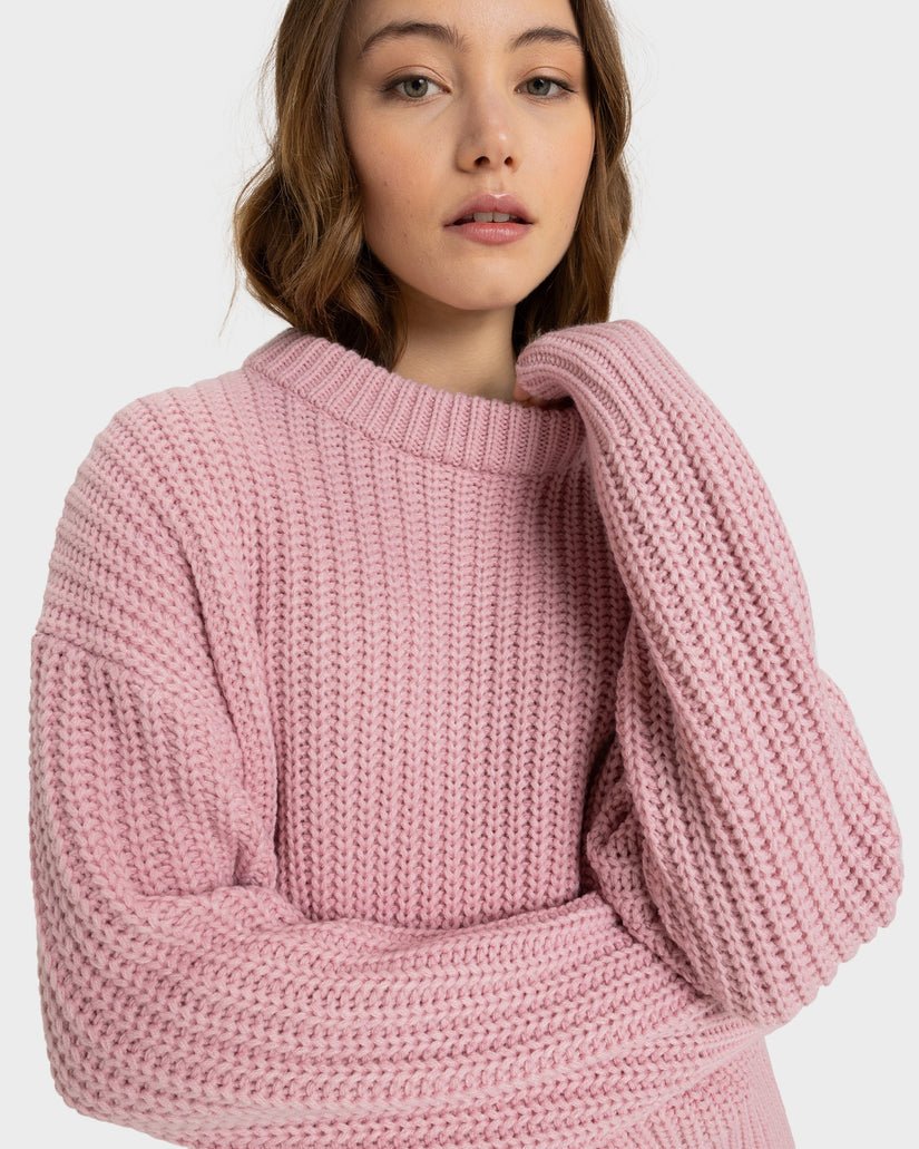 COMING HOME SWEATER - RoxyERJSW03649 - Bleached Mauve - S