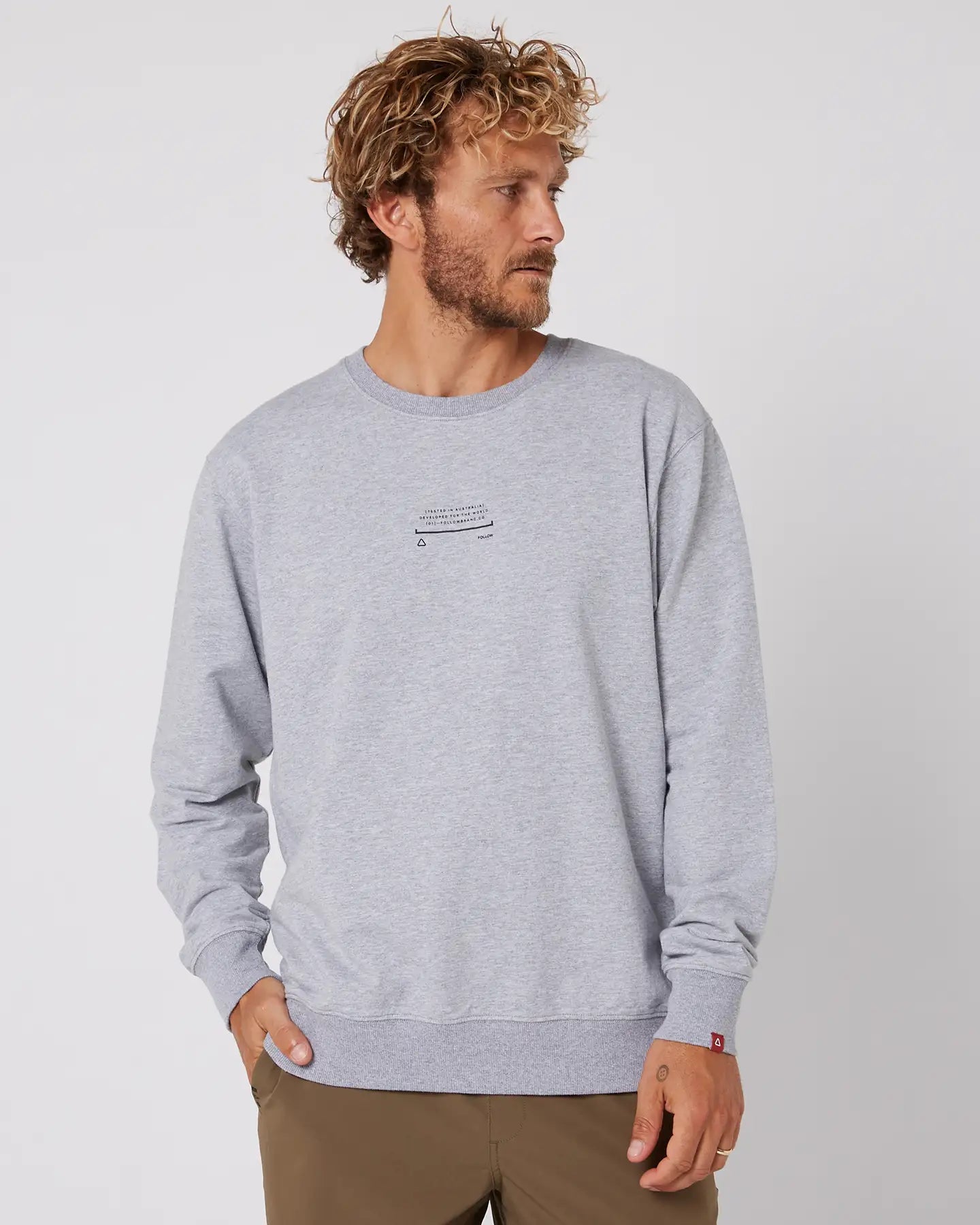 Couch Crew - FollowFE02602 - Grey Heather - M