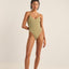 COVE STRIPE CROSS BACK ONE PIECE - Rhythm1024SW - OP10 - OLIVE - 8