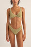 COVE STRIPE UNDERWIRE TOP - Rhythm1024SW - BT63 - OLIVE - 8