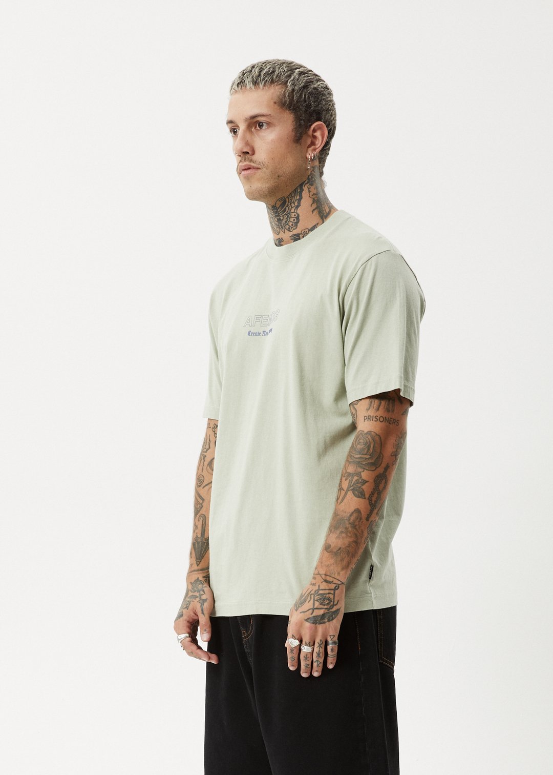 Creator - Retro Fit Tee - AfendsM244005 - Eucalyptus - S