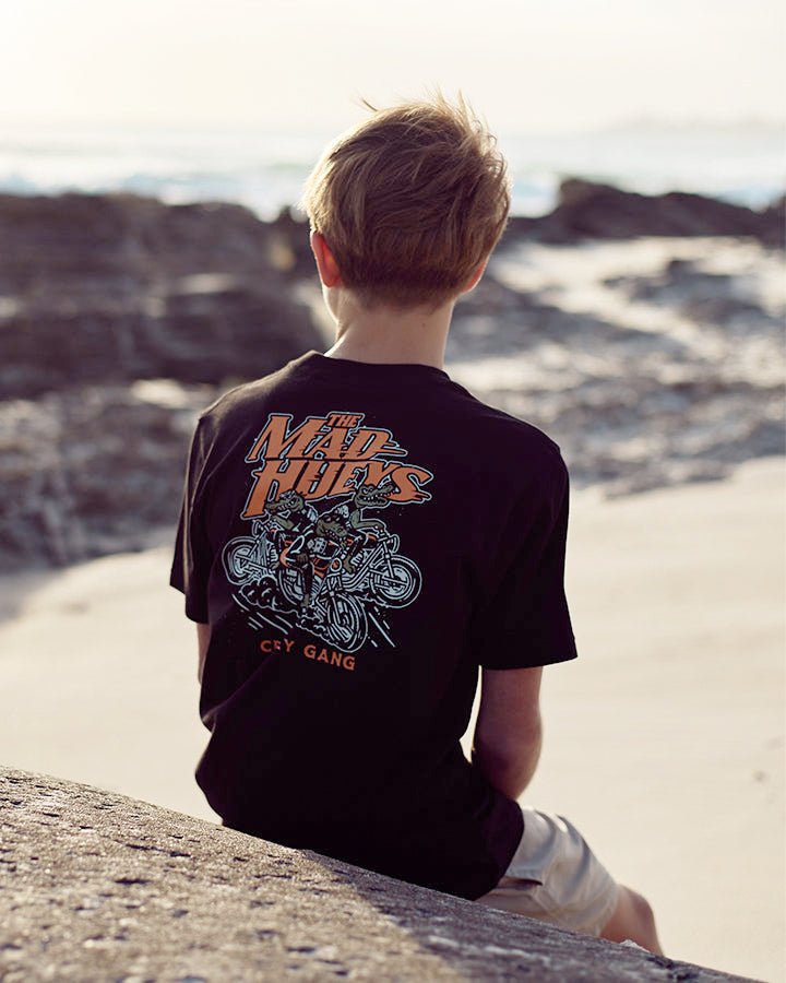 CRIKEY GANG | YOUTH SS TEE - Mad HueysH424B01002 - BLACK - 6