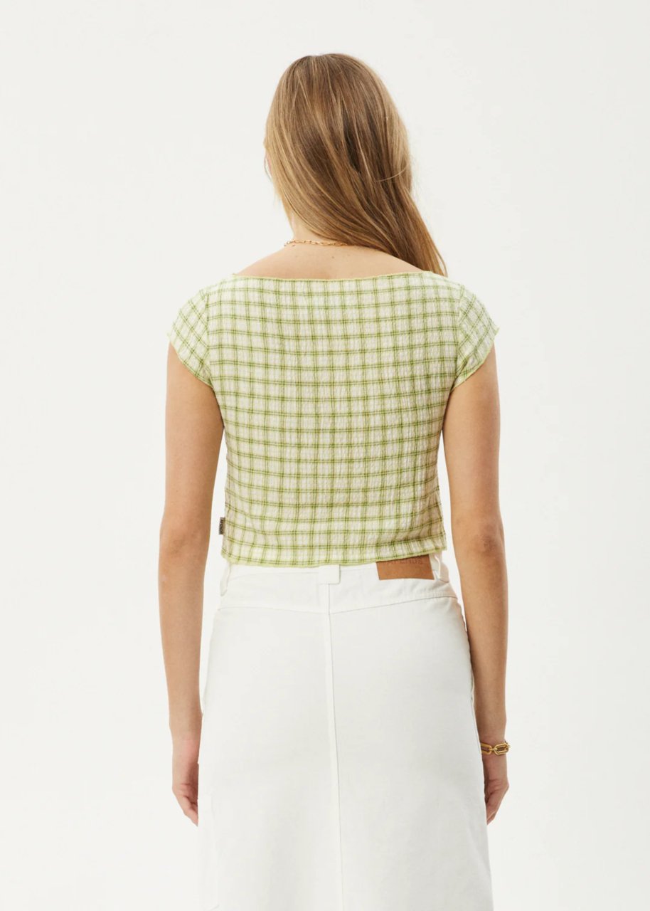 Darcy - Check Top - AfendsW244112 - Lemongrass Check - XS