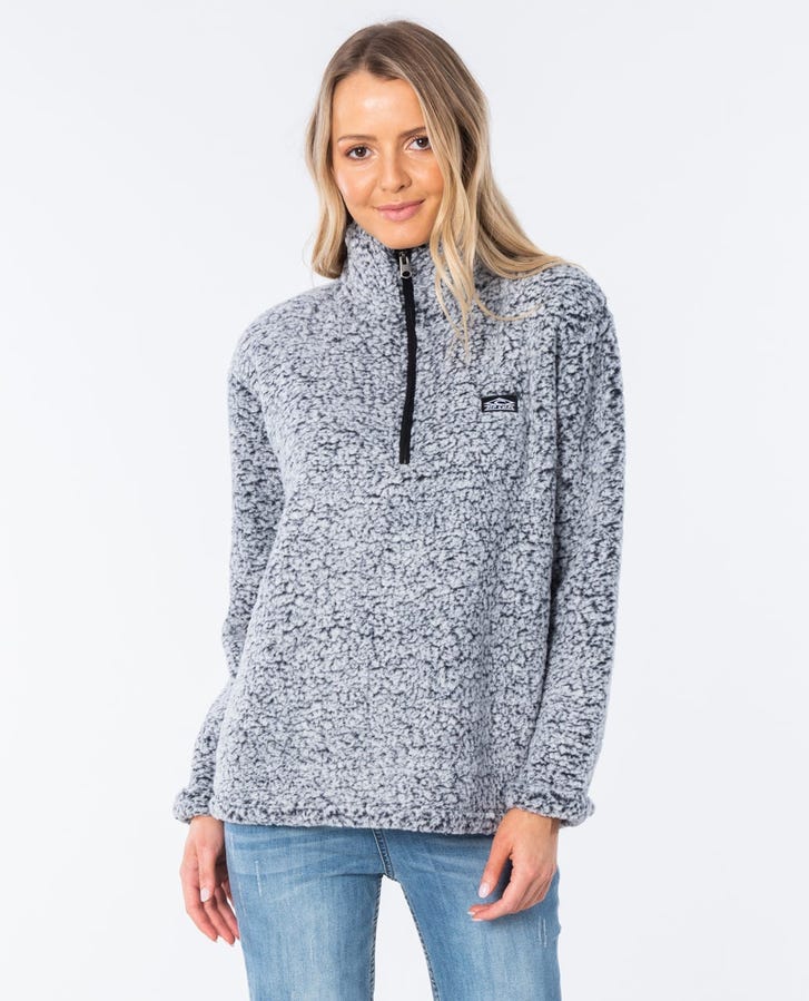 DARK N STORMY 1/4 ZIP CREW - Rip CurlGFEJO1 - LIGHT GREY - L