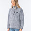 DARK N STORMY 1/4 ZIP CREW - Rip CurlGFEJO1 - LIGHT GREY - L