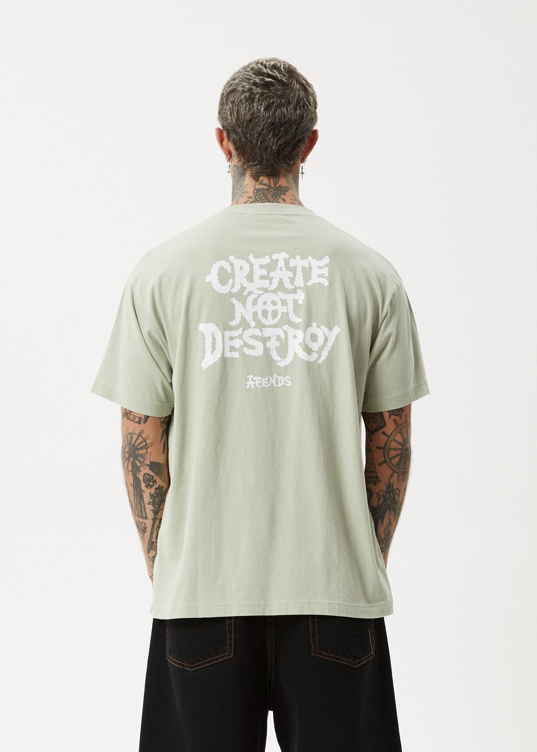 Destroyer - Boxy Fit Tee - AfendsM244008 - Eucalyptus - M