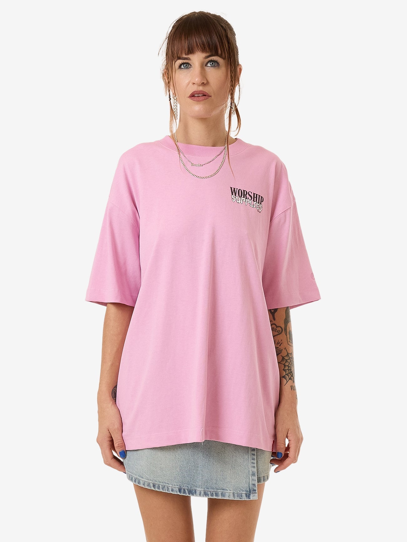 Domination Oversize Fit Tee - WorshipWPS24 - 112I - Lilac Chiffon - 6