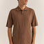 ESSENTIAL KNIT SS POLO - Rhythm0724M - CT04 - OLIVE - M