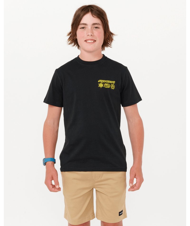 EVOLUTION LOGO TEE - BOYS - Rip Curl10HBTE - BLACK - 8